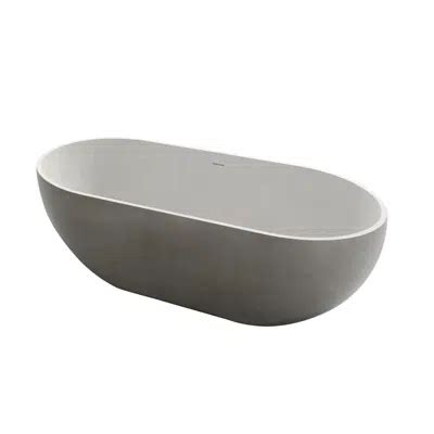 BIM objects - Free download! LAUFEN Kartell Freestanding Bath with ...