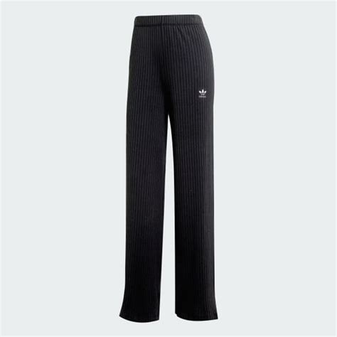 adidas Essentials Wide Rib Pants - Black | Free Shipping with adiClub