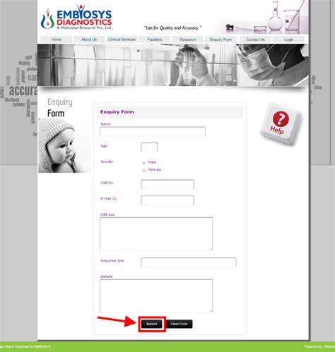 Book Home Collection at Embiosys Diagnostics & Molecular Research