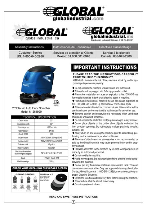 Global Floor Machine Parts at Caitlin Shaeffer blog