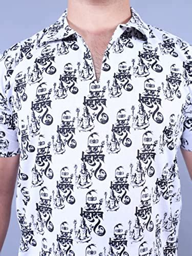 Buy The Printex India Mahakal Print har har mahadev Short Kurta Half ...