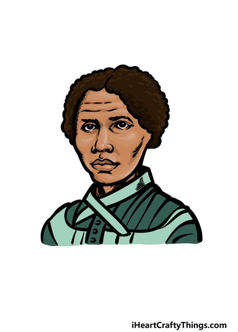 Harriet Tubman Drawing - How To Draw Harriet Tubman Step By Step