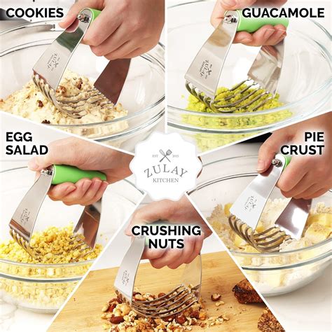 Zulay Kitchen Professional Dough Blender, Pastry Cutter Stainless India ...