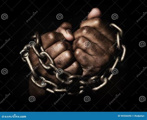 African Slaves In Chains