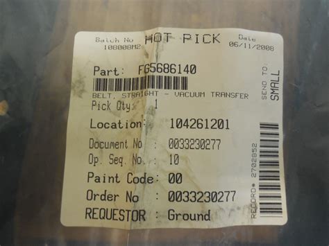 CBT CINCINNATI BELTING & TRANSMISSION VACUUM TRANSFER FG5686140 56 ...