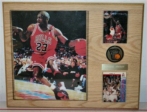 Michael Jordan Plaque with Large Photo and Sports Cards | #2072822333