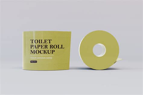 Toilet paper roll mockup front and top view 40298255 PSD