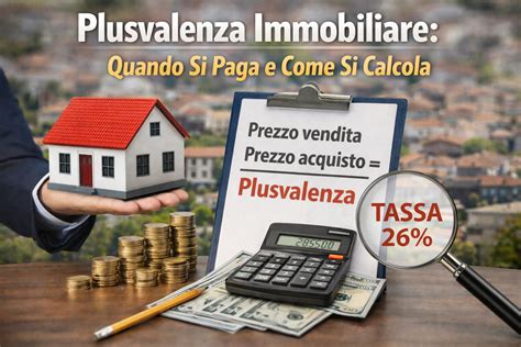 Plusvalenza Immobiliare: Quando Si Paga e Come Si Calcola