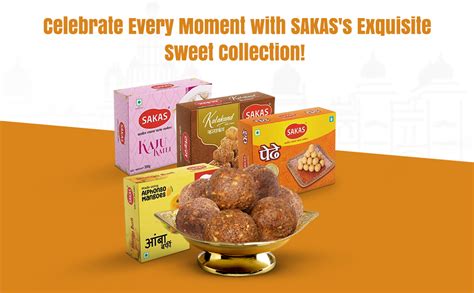 SAKAS Delicious Sweets Combo Collection I Kaju katli, Kalakand, Dink ...