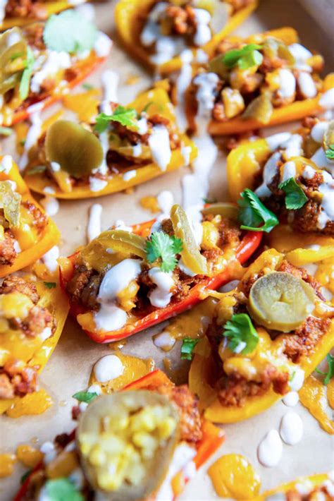 Mini Bell Pepper Nachos - Wholesome Made Easy