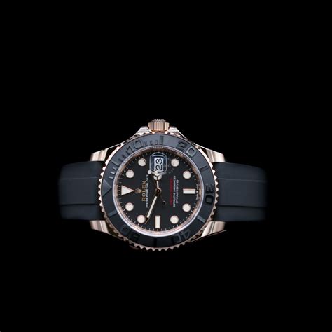 Rolex Yacht-Master 126655 40mm Everose Gold Oysterflex *New with ...