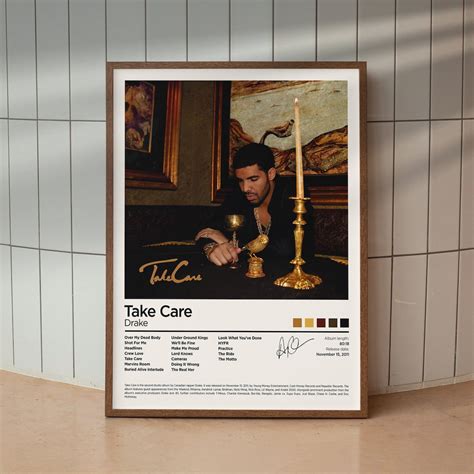 Drake / Take Care Album Cover Poster / Custom Poster, Home Decor, Wall ...