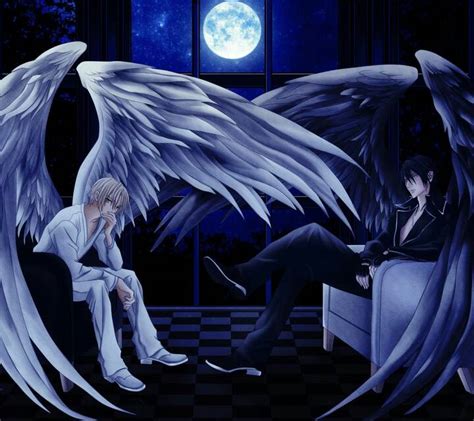 谁给我找找好看的唯美的天使与恶魔带翅膀的图片_百度知道