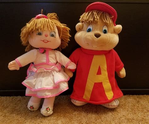 Vintage-1990 Alvin &the Chipmunks Plush-Brittany Chipette Rag Doll ...