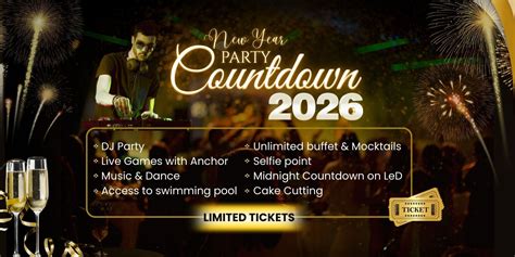 Countdown 2026 - New Year Party - Prayagraj nye-parties Event Tickets ...