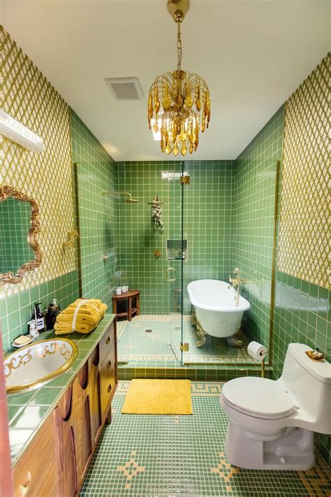 Mosaic Tile Floor Bathroom