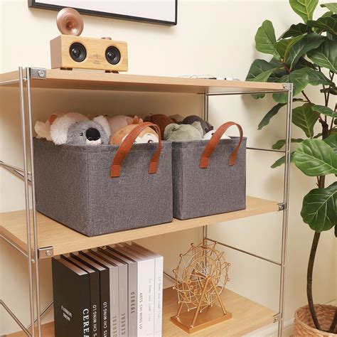 Buy Bienvoun Storage Bins for Organizing - 20L Fabric Closet Storage ...