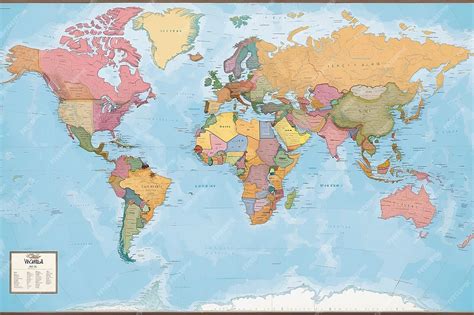 Basic World Map with Countries 的图像结果