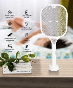 Pest Reject Anti-Mosquito Racket / Rechargeable Insect Killer Bat ...