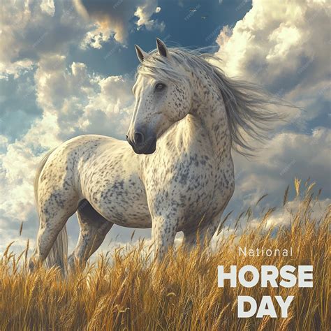 National Horse Day PSD Banner Design Template | Premium AI-generated PSD