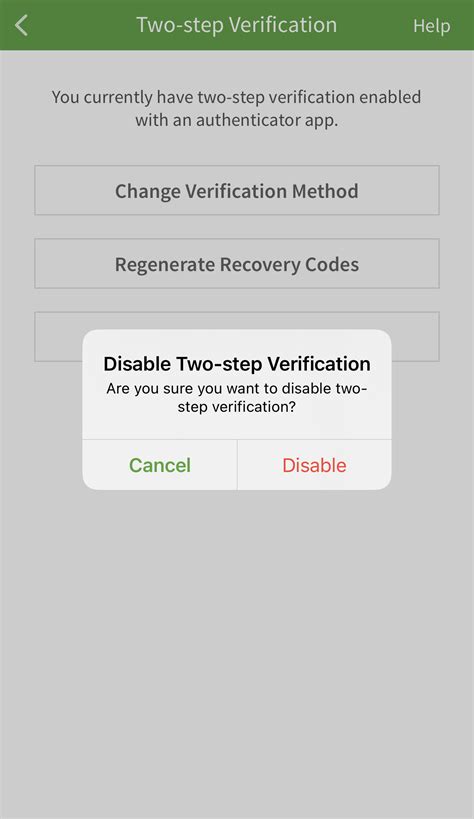 Image result for Turn Off Two-Step Verification On Xfintiy App