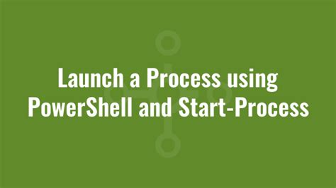 Start-Process PowerShell 的图像结果