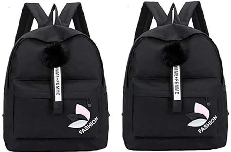 Buy Women PU Formal Back Paks (Black) (20 Litre) (SH 20) at Amazon.in