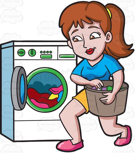 Image result for Front-Loading Washing Machine Clip Art