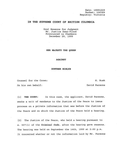 Writ Of Mandamus Template