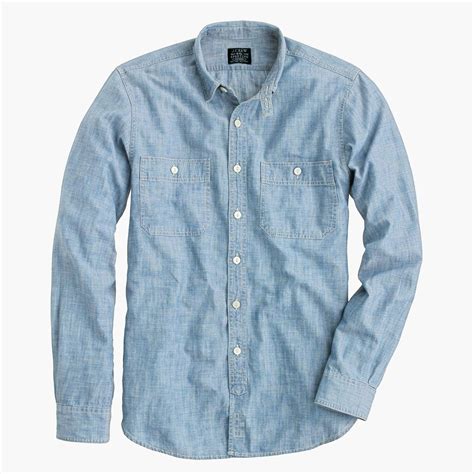 Selvedge Japanese chambray utility shirt : workshirts | J.Crew ...