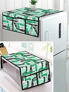 DECOTREE Multipurpose Combo Set of Cotton Fridge Top Cover with 6 ...