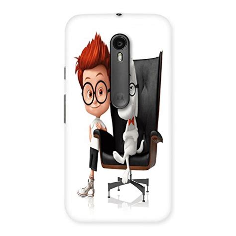 Unicovers Sitting Cute Dude with Spect Man Back Case Cover for Moto G ...