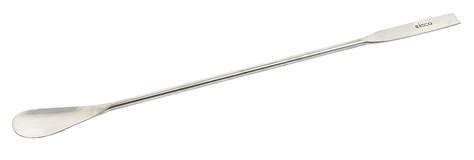 EISCO Laboratory Spatula/Spoon — Lightweight Stainless Steel, 50 x 8 mm ...