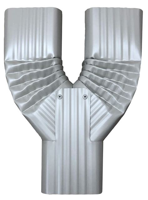 Aluminum 2x3 Downspout Y Funnel | Made in The U.S.A. | Includes Screws ...