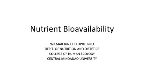 Image result for Nutrient Bioavailability