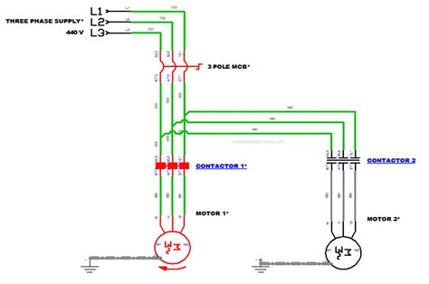 Sequence Motor Control Circuit with Timer Wiring Diagram 的图像结果