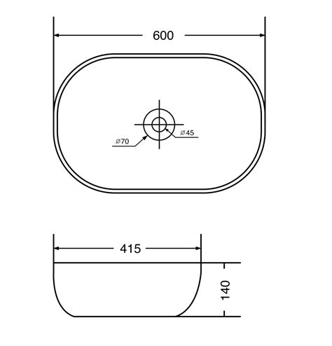 WASH BASIN TABLE TOP - AQUANT - ( WHITE - - 600x410 mm - 24inchX16inch ...