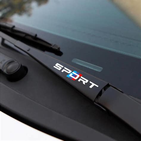 Stickloop 4 PCs Sport Wiper Stickers for Car | Car Rear Windshield ...