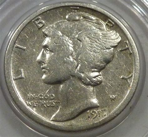 1917-S EXTRA FINE Mercury Dime (WM-77) - For Sale, Buy Now Online ...