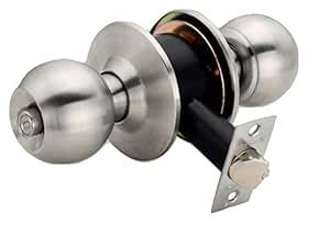 Met Craft Bathroom Door Knob Lock - Without Key (Keyless) Cylindrical ...