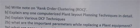 Image result for Rank Order Clustering Roc Algorithm