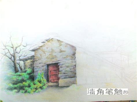 彩铅——【Wallpainter手绘工场】彩铅乡村风景。。|纯艺术|彩铅|墙角笔触 - 原创作品 - 站酷 (ZCOOL)