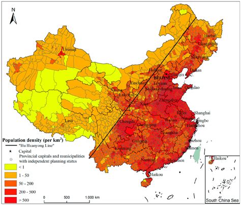 China Population Map 的图像结果