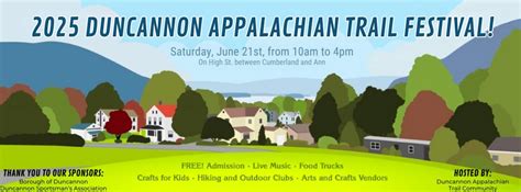 2025 Duncannon Appalachian Trail Festival, Duncannon High Street ...