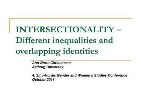 Intersectionality Examples