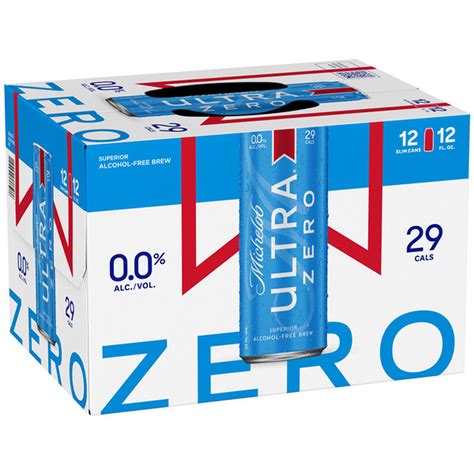 Michelob ULTRA Zero Alcohol-Free American Lager Beer 12 Pack, 12 Fl Oz ...
