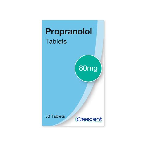 Propranolol 80mg Tablets – Container – Crescent Pharma