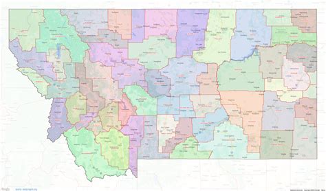 Montana County Map – shown on Google Maps