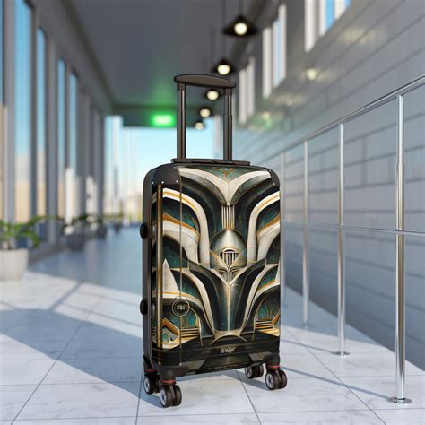 ART DECO Suitcase 3 Sizes Carry-on Suitcase Metropolis Travel Luggage ...