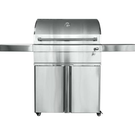 Turbo 32-Inch Stainless Steel Charcoal Grill With Adjustable Charcoal ...